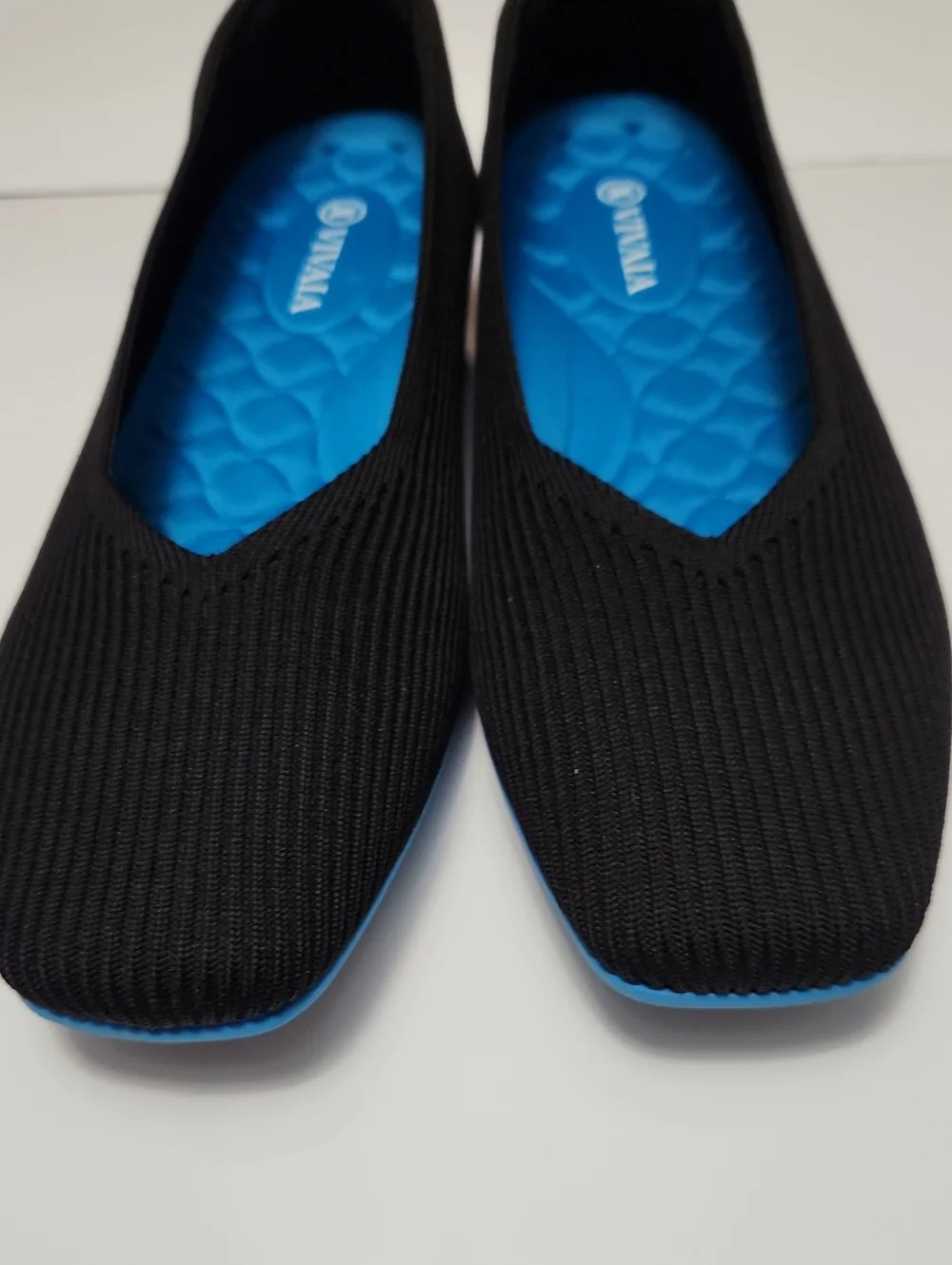 Vivaia New Without Box Black Slip on Square Toe, EU 38.5, US 7.5